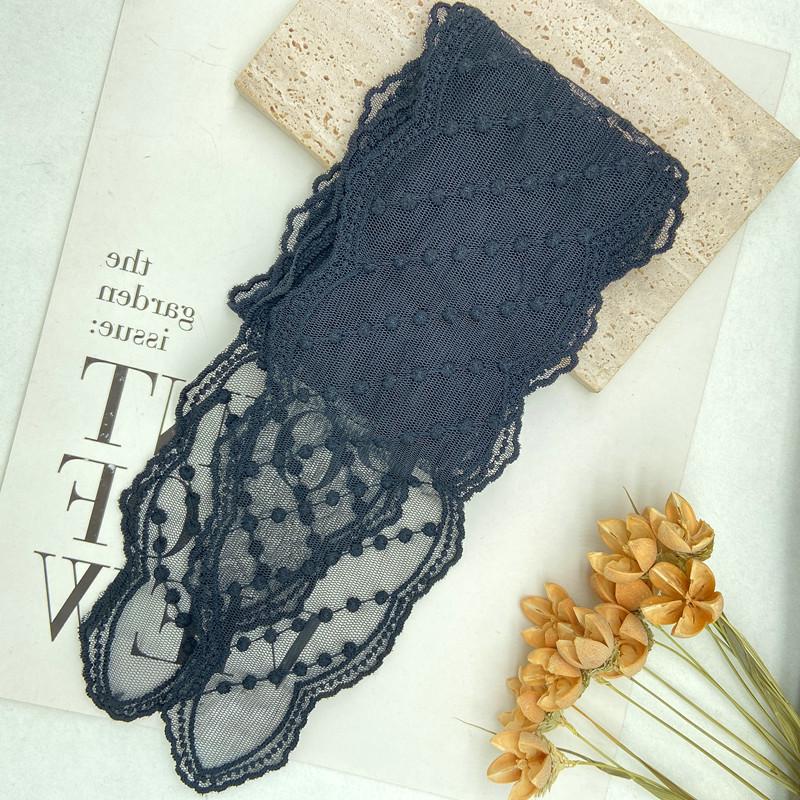 Французский кружевной вышитый шелковый шарф-повязка на голову - Супер Фея Милая Лента для волос