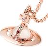 Vivienne Westwood Small Orb Pendant Necklace for Men and Pink PINK GOLD Women, Gold, 752106B/3,