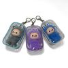 Labubu 4.0 Heart Bottom Password Fourth Generation Series Protective Cover Out Transparent PVC Baby Bag Small Square Bag Pendant