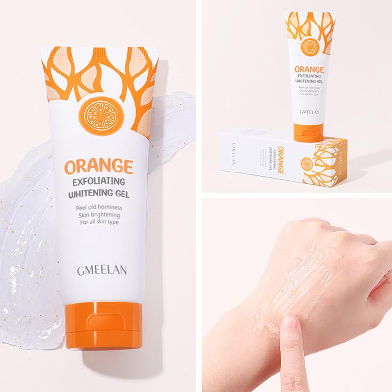 Orange Moisturizing Exfoliating Gel Face Body Scrub Deep Cleansing Dead Skin Remover Peeling Gel