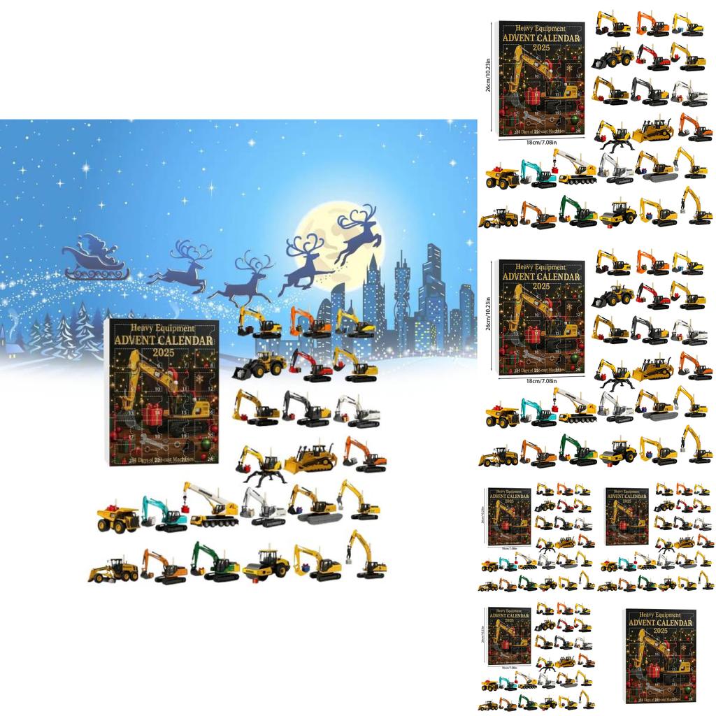 Рождественская серия «Слепой ящик» Набор акриловых брелоков для ключей в виде машинок для праздничных подарков