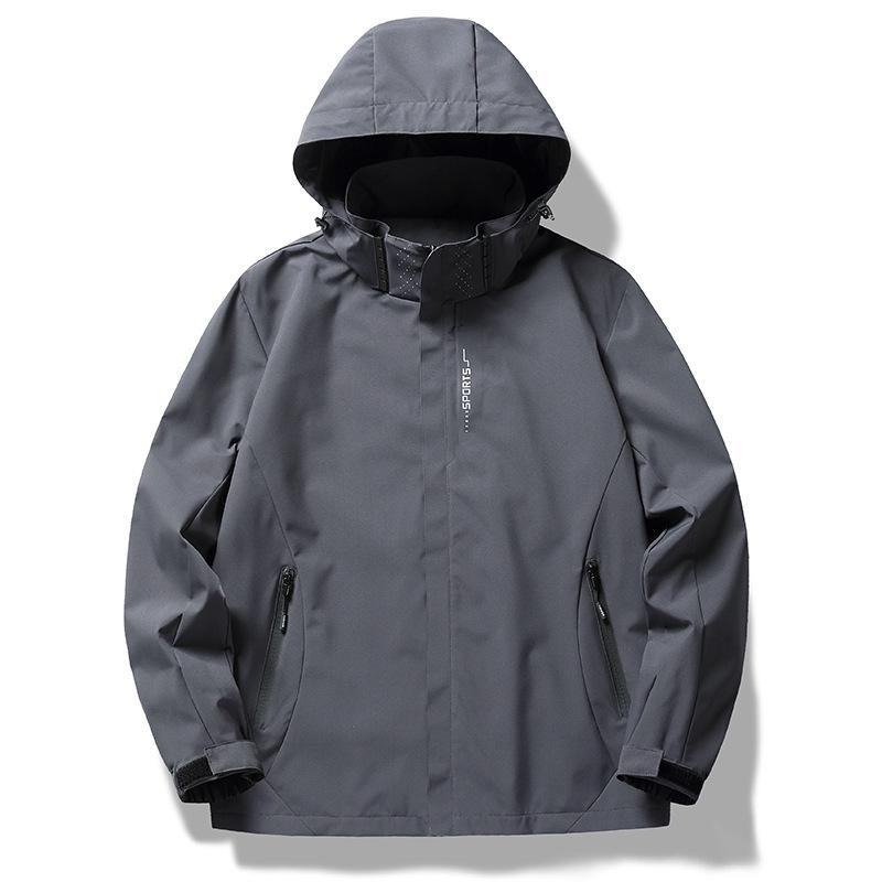 6266 Waterproof Hooded Windbreaker: Unisex Outdoor Thin Single-Layer Jacket for Mountaineering, Windproof and Three-Proof Design
