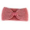 Winter Warmer Ear Knitted Headband For Women Crochet Bow Wide Stretch Hairband Headwrap Hair Accessories Lady Turban