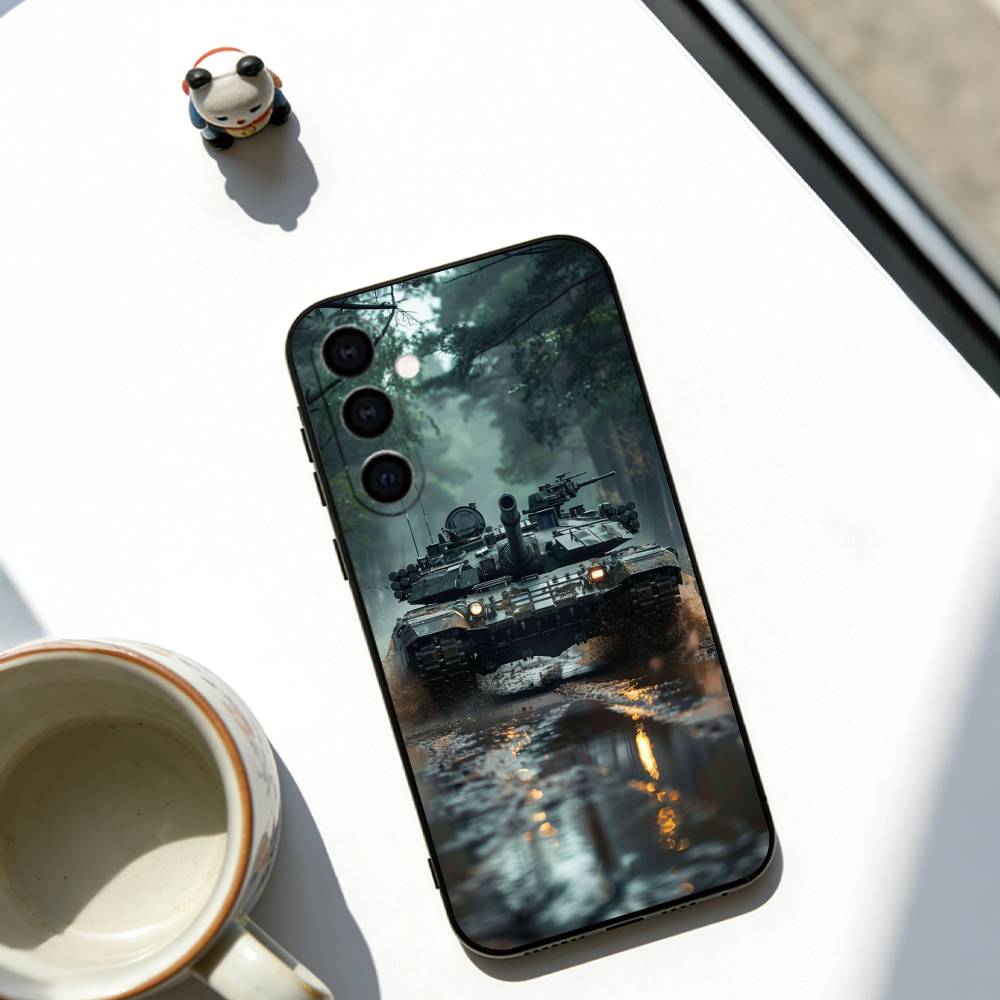 Чехол для телефона 'Тяжелый танк' для Samsung Galaxy A73, A72, A71, A70, A53, A52, A51, Другие Мягкий черный чехол