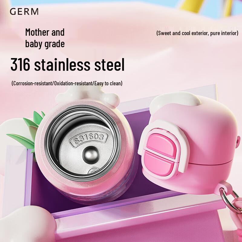 Germ My Little Pony Kids Thermos Water Bottle with Straw, 500ML