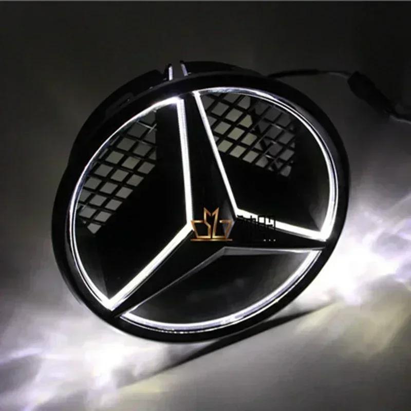 DCGO2 Car Front Emblem Grill Light Led Grille Badge for Mercedes Benz W166 W176 W204 W207 W212 W218 W245 W251 W463 Auto Accessories