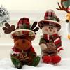 Sitting Christmas Plush Doll Hanging Decor Cartoon Merry Christmas Decoration  Home Xmas Decor