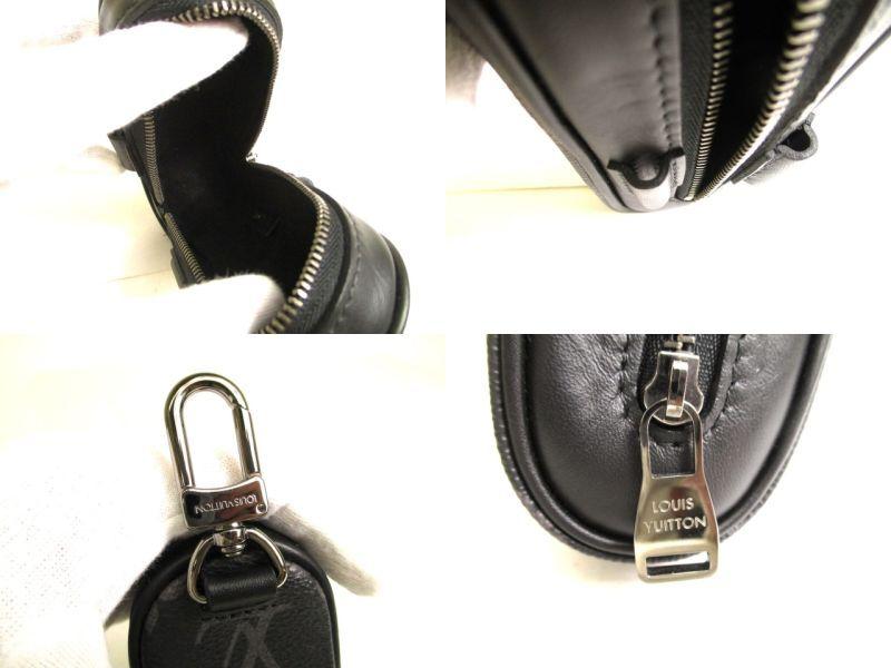 Подлинный футляр для мячей для гольфа LOUIS VUITTON Monogram Eclipse Andrews #9689, восстановленный
