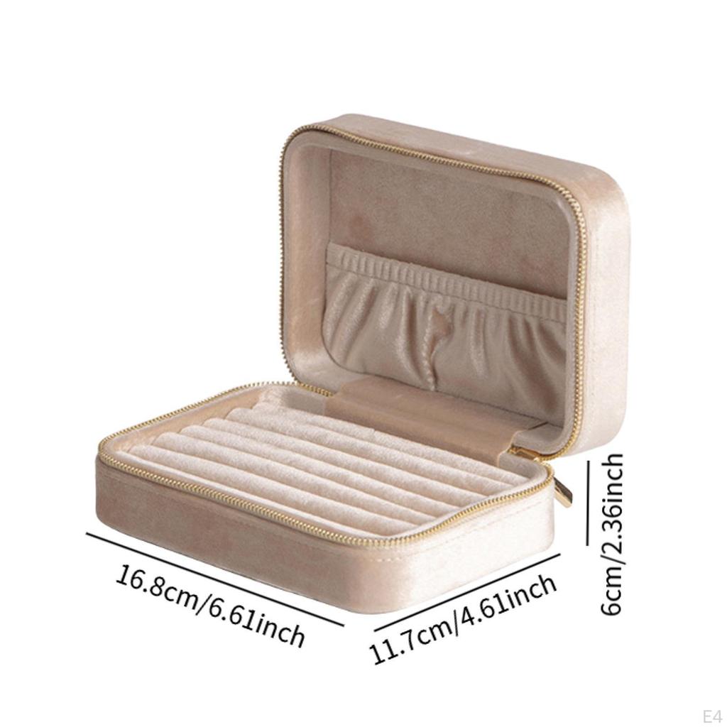Travel Jewelry Box Organizer Storage Case Gift Display Holder Boxes Velvet Christmas