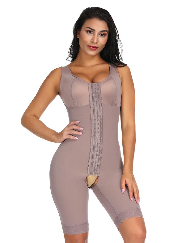 Colombianas Fajas Powernet Girdle Verox Three Hooks At Front Bra In Lycralong Thigh Slimming Woman Reducing Girdles Colombian