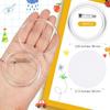 siawadeky Clear Button 58mm Round Acrylic DIY Badge Handmade Tin Badges with Safety Durable Handmade Badge Making Perfect Photo Anime Idol Merchandise