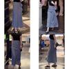 Cotton Blend Plaid Midi Skirt With High Waist For Summer Casual Wear