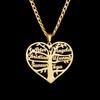 Atoztide Personalized Custom Name Necklace Stainless Steel Birthstone Family LifeTree for Women Letter Mother Kids Jewelry Gift