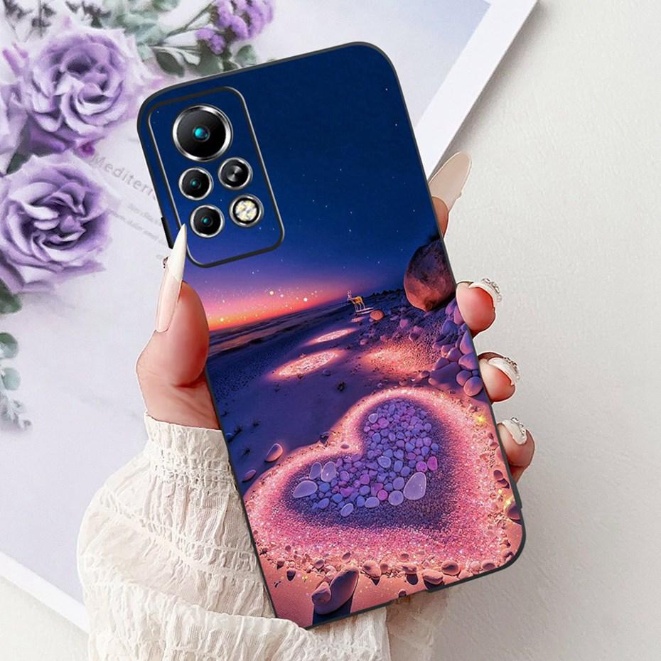 Новый дизайн чехла для телефона для Infinix Note 11 Pro 11S X697 X698 X663 Черный силиконовый мягкий задний чехол для Infinix Note11 11S 11Pro