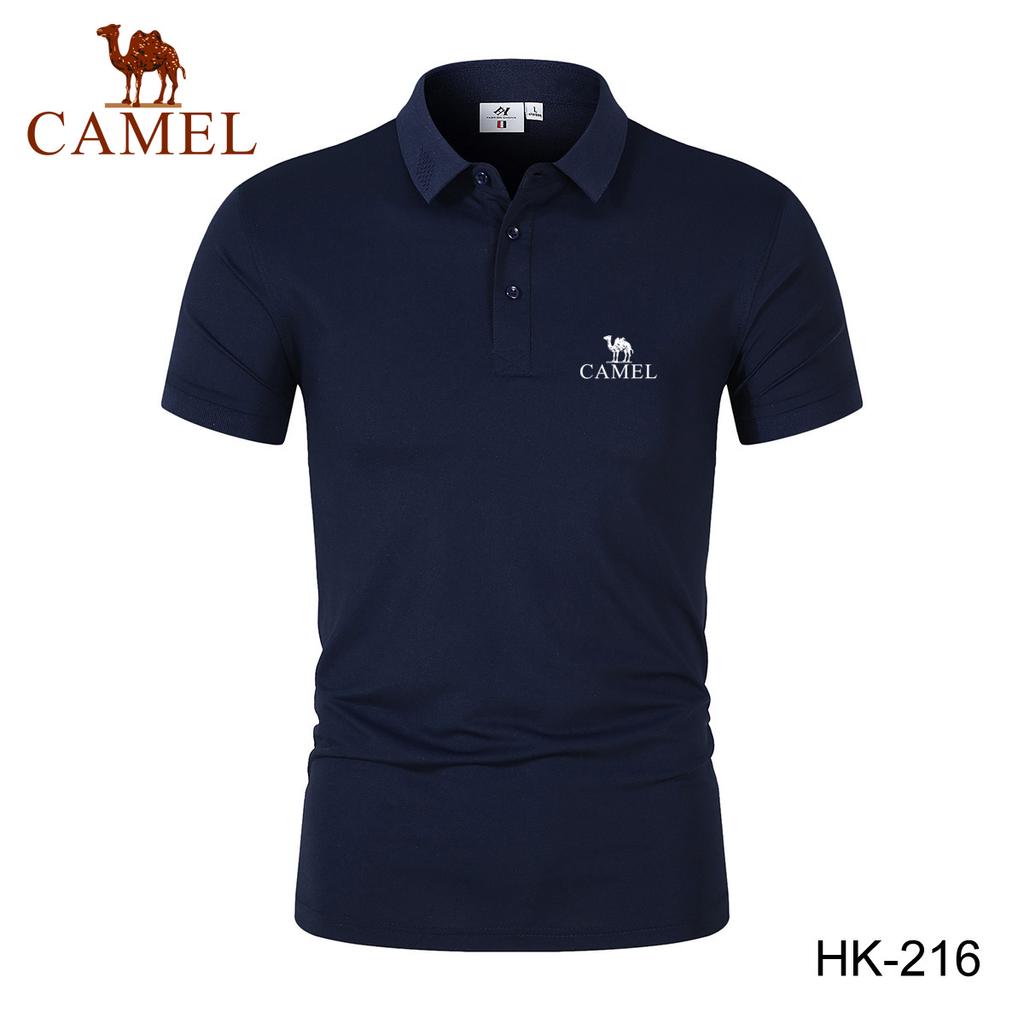 2024 Spring/Summer Men's New Moisture Wicking Quick Drying Solid Color Polo Shirt Embroidered Polo with Polo Collar