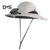 Outdoor Wide Brim Sun Hat with Solar Powered Fan Fishing Camping Hiking Breathable Mesh Design Women UV Protection Hat