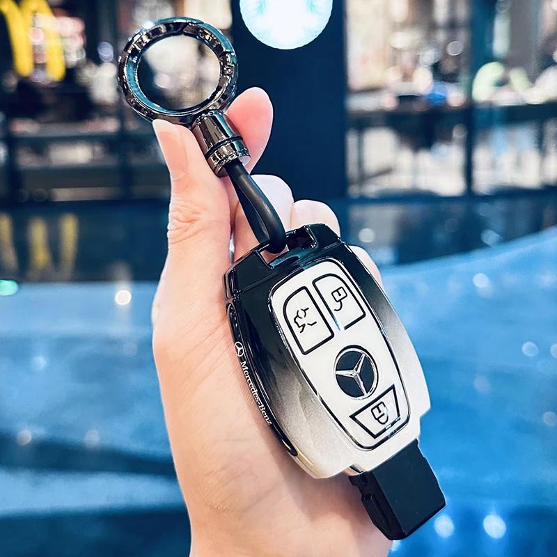 RPO5 Car Key Case Cover for Mercedes Benz 2022 C S Class W206 W223 S350 C260 C300 S400 S450 S500 Key Shell Protector