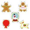 5Pcs/set Christmas Cookie Cutter Gingerbread Xmas Tree Mold Christmas Cake Decoration Tool Navidad Gift DIY Baking Biscuit Mould