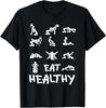 Eat Healthy Dirty Adult Humor Saying Joke Short Sleeve T-Shirt
