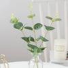 Имитация одного эвкалиптового денежного листа, имитация зеленых растений, аксессуары для цветочной композиции, имитация цветочного украшения для дома