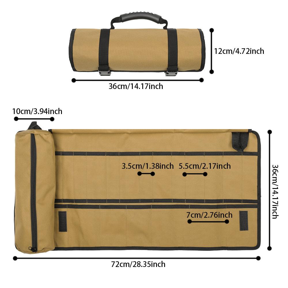Tool kit, thickened and wear-resistant, waterproof, storage bag, parts and tools hanging bag, hanging bag, roll bag