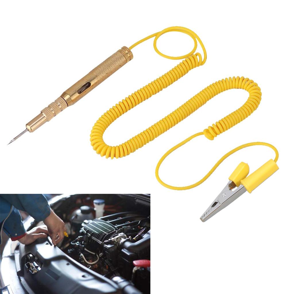 Сверхмощный автомобильный тестер цепи 6-24 В контрольная лампа с зажимом типа «крокодил» тестер напряжения цепи для автомобилей, мотоциклов