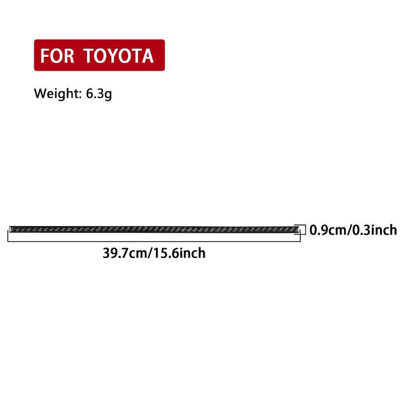 Real Carbon Fiber Car Accessories Co-pilot Strip Cover Soft Sticker For Subaru BRZ/ For Toyota GR86 2024 2025
