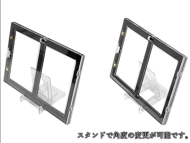 Совершенно новый игровой автомат для карт Double Magnetic Loader, витрина с защитой от УФ-излучения, 35PT, стартовый тип, с подставкой, Pokémon, с винтовым креплением (2 куска) Покемон