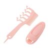 Hair Slit Comb Z Shape Ergonomic Handle Lightweight Portable Artifact Detangling Comb Hair Tool Set