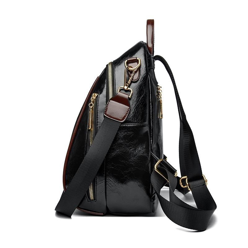 Мягкий кожаный рюкзак женский многофункциональный большой вместимости дорожный рюкзак школьный рюкзак для школьников