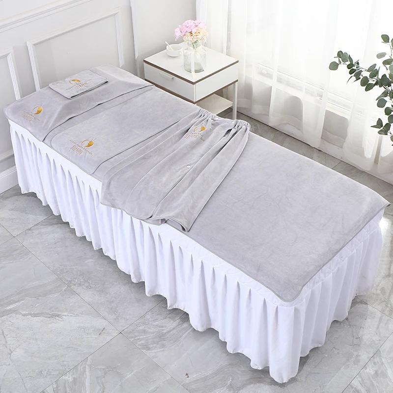 5Pcs/Set Aesthetic Clinic Sauna Nano-velvet SPA Towel Beauty Salon Bath Hair Towels Strong Absorbent Turban Bed Towel