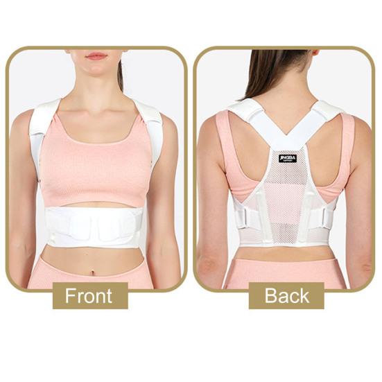 High Elastic Thickened Shoulder Pads Anti-hunchback Breathable Mesh Invisible Compression Correction Belt Adjustable Back Support Posture