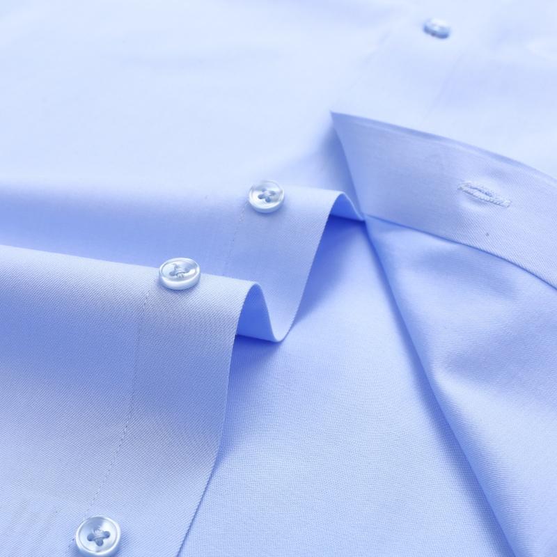 Non-Iron 8XL 7XL High-end Anti-wrinkle Modal Men's Shirt Casual Long Sleeve Slim Fit Office Blue White Shirts Men Long Sleeve
