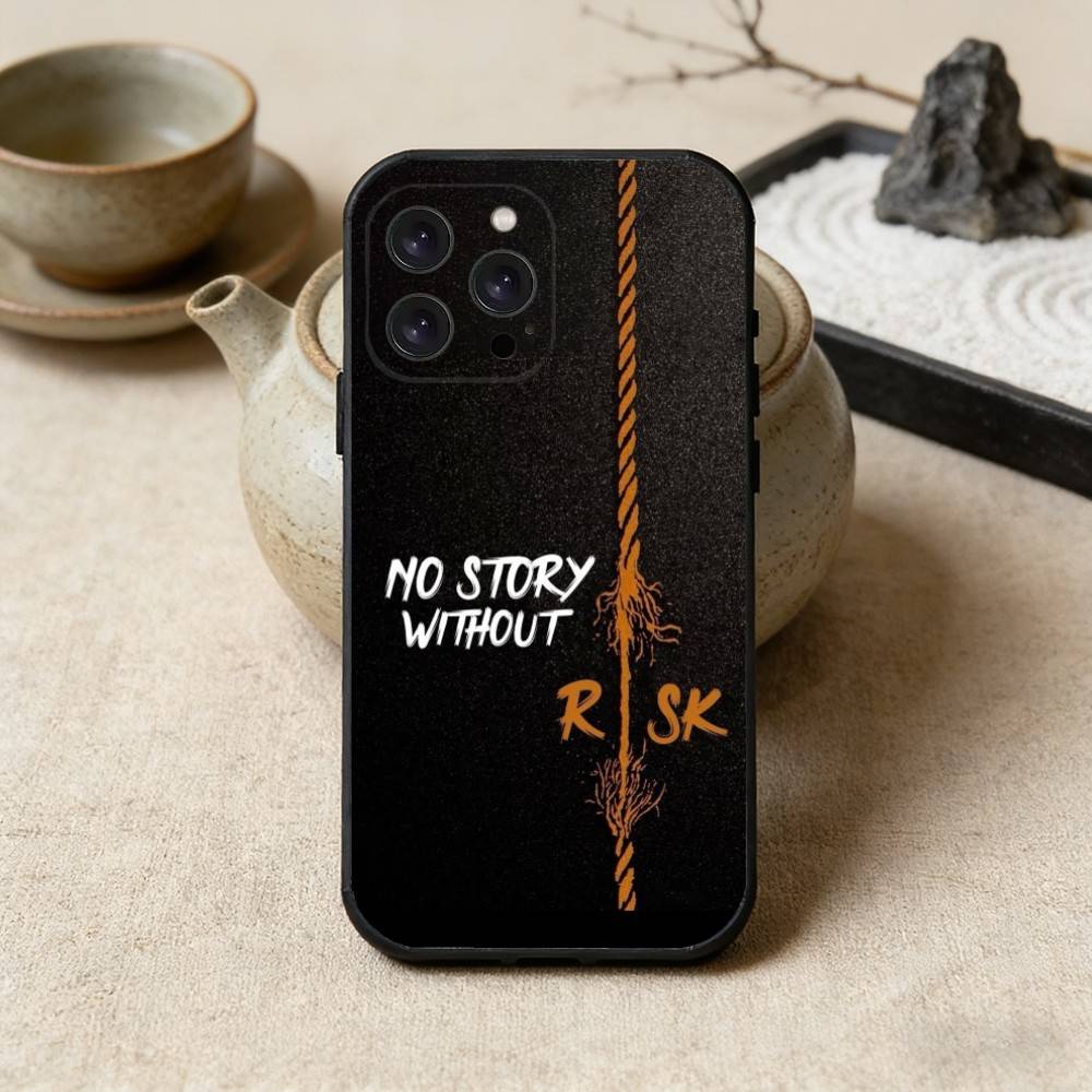 Чехол для телефона Day Trader Trading RISK RICH для iPhone 17, 16, 15, 14, 13, 12 Plus, Max, Мягкий силикон, Черный
