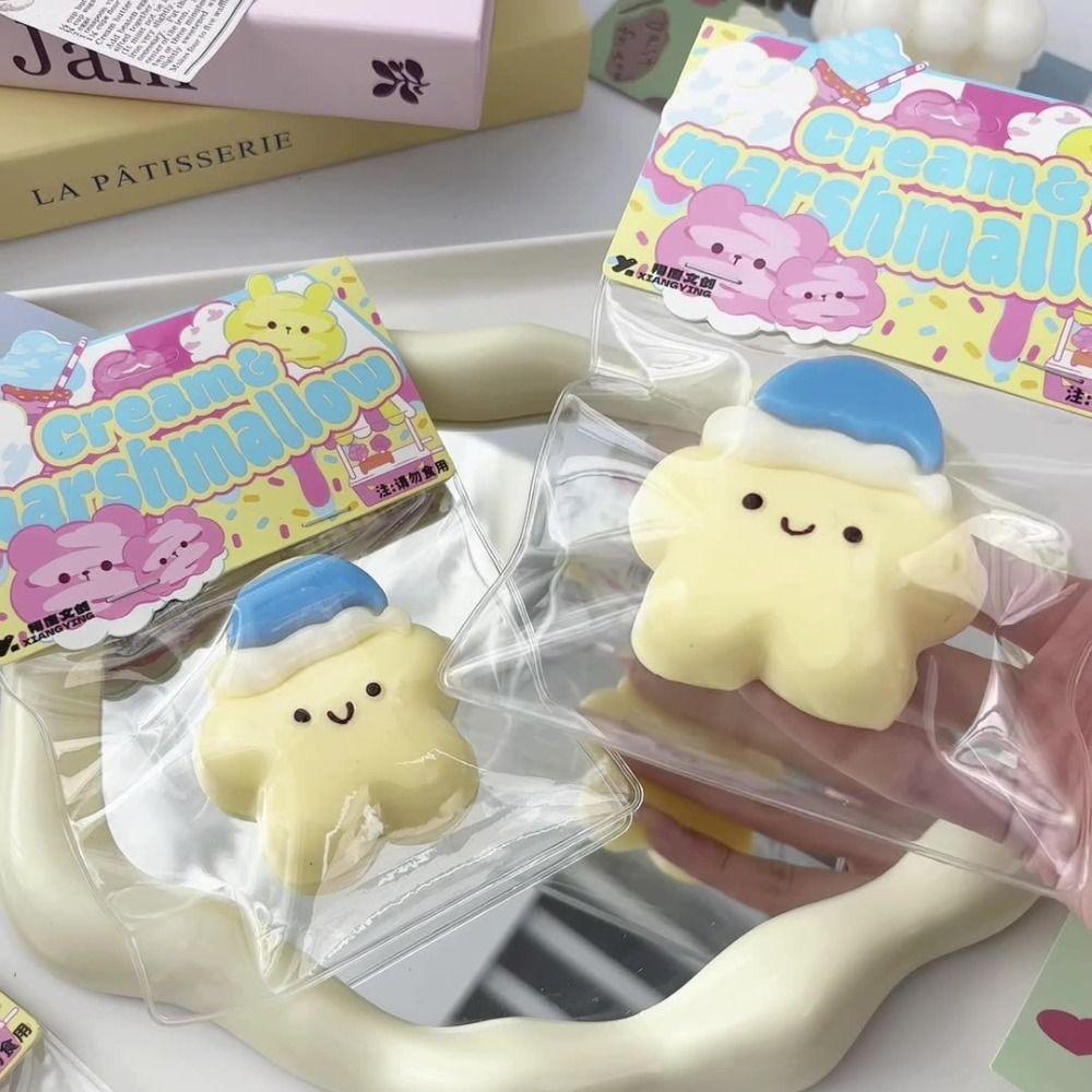 Funny Design Slow Rising Squeeze Star Shape Fidget Toys Portable Squishy Stress Relief  Relaxation