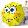 1 шт. Автоматический зонт Губка Боб с открыванием/закрыванием, Портативный дорожный зонт, Для повседневного использования - Наружный аксессуар, Художественный узор, Компактный дизайн, Модный Любовь