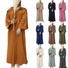 Мусульманское женское платье, комплект из двух частей с поясом, женский халат + длинная юбка (Хиджаб не входит в комплект)