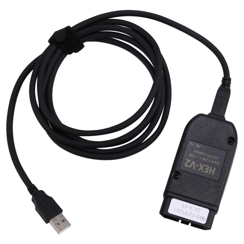 ABHX- HEX-V2 VCDS 24.5 ATMEGA162 5054 USB 2.0 Interface For VW Skoda Seat 1996-2017 English Version