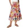 Womens Maxi Skirt Drawstring High Waisted Summer Long Skirts Lightweight Tiered Flowy Floral Pleated Skirts