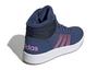 Adidas Neo Hoops 2.0 Breathable Mid top Children's Basketball Shoes Dark Blue Purple Kids' FW4277