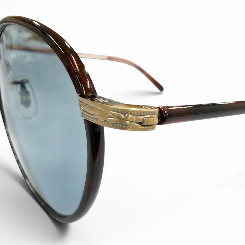 Great GARRETT LEIGHT sunglasses Wilson Tortoiseshell Pattern Clear brown mens Used