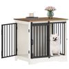 Dog Cage Furniture, 69 cm Dog Crate, 2 Doors, Modern Dog Cage Indoor for Small/Medium/Large Dogs, Side Table, for Home