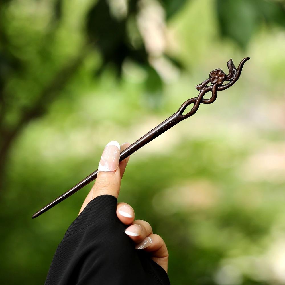 Irregular Shaped Chinese Style Hair Stick Retro Style Flower Hairpin Vintage Jewelry
