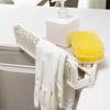 Yousheng Triangle Corner Sink Caddy Dish Drying Rack Over The Sink Roll Up Dish Drainer Mat with Suction Cups Kitchen Organizer