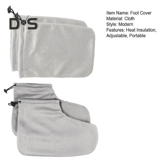 1 комплект парафиновых перчаток, ботиночек, регулируемых по высоте, переносных, для ванны с воском, варежки, зимние, термальные, для спа, варежки для ног из парафина