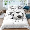 Football 3d Printed Quilt Cover Machine Washable Duvet Cover Bedding Set Quilt Cover Pillowcase Can Be Customized
