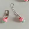 Sweet Cake Charm Keychain Fashion Resin Bag Pendant for Women and Girls Unique Keyring Handbag Decoration Accessory