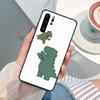 Cartoon Cute Aesthetic Dinosaur Phone Case For Huawei P9 P10 P20 P30 Pro P SMART 2020 2019 P40 Lite Mobile Fundas Cover