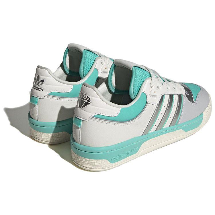 Adidas Originals Rivalry 86 Low Slip Resistant Durable Lightweight Low Top Skate Shoes Unisex Sneakers Tiffany-Blue White Silver IE2442