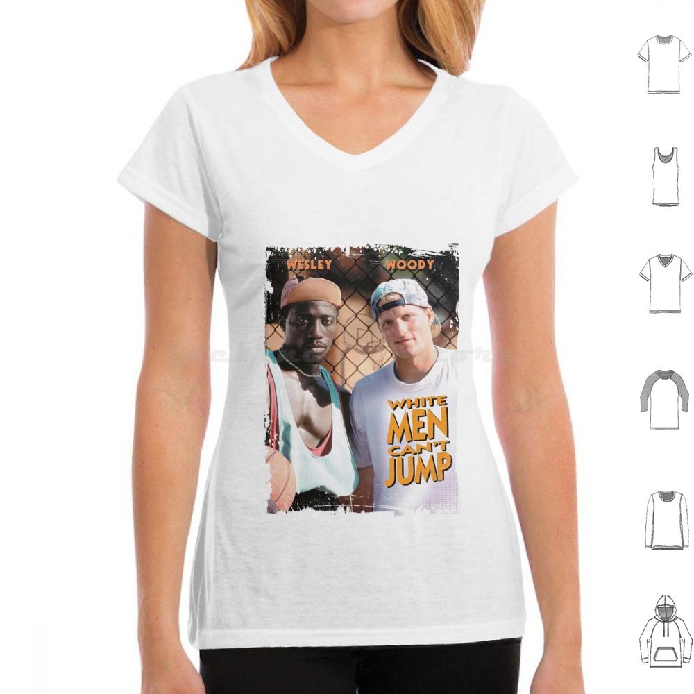 White Men Cant Jump T Shirt Cotton Men Women DIY Print White Men Cant Jump Vintage Basketball Movies 90s Movies 90s Nostalgia
